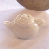 1:24th White China Teapot