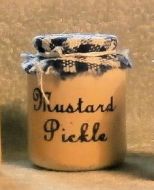 Stoneware Storage Jar - Mustard Pickle