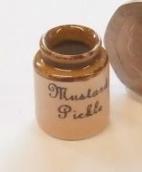 Stoneware Jar of Mustard Pickle