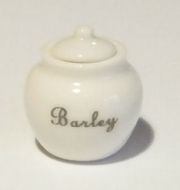  1920's White China Storage Jar - Large