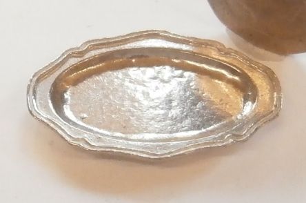 Oval Silver Serving Plate