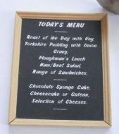 Wall Menu Board