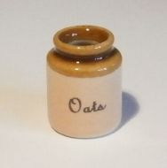 Stoneware Storage Jar - Oats