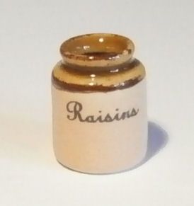 Stoneware Storage Jar - Raisins